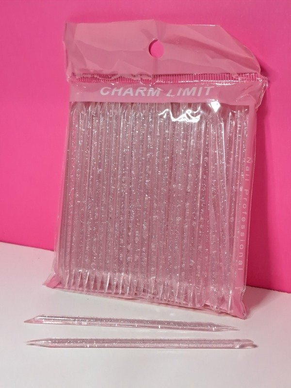 Producto - Palitos de Naranjo de plastico con glitter (x Unidad)