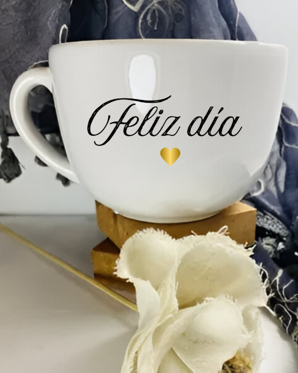 Producto - TAZONES CERAMICA FELIZ DIA X 5 UNID