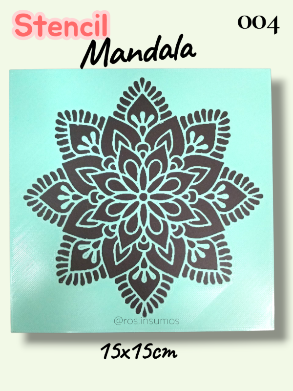 Producto - STENCIL MANDALA 15x15cm.004