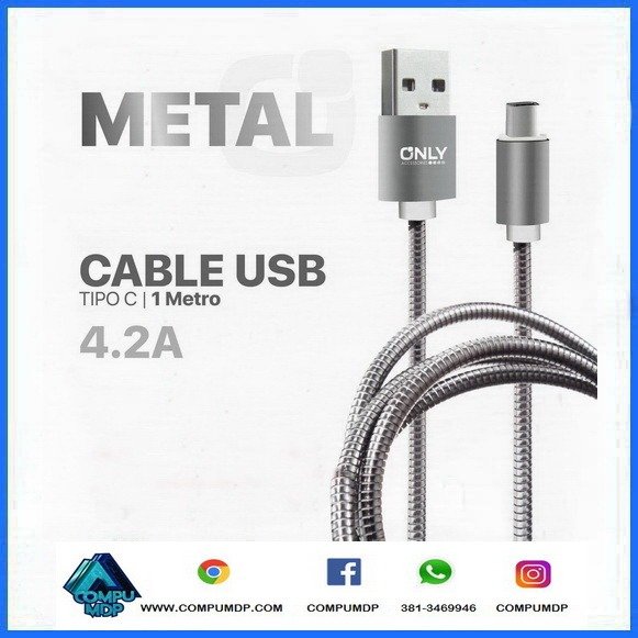 Producto - CABLE USB-C METALICO 4.2A