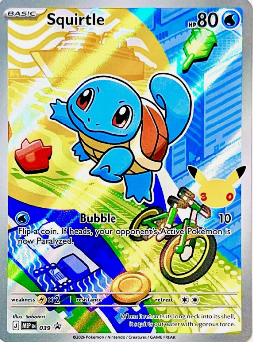 Producto - Squirtle MEP039 Pokemon First Partner Illustration Black Star Promo