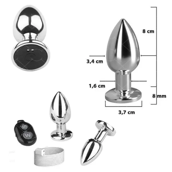 Producto - SEXA PLUG DE METAL CON VIBRACIÓN - 2