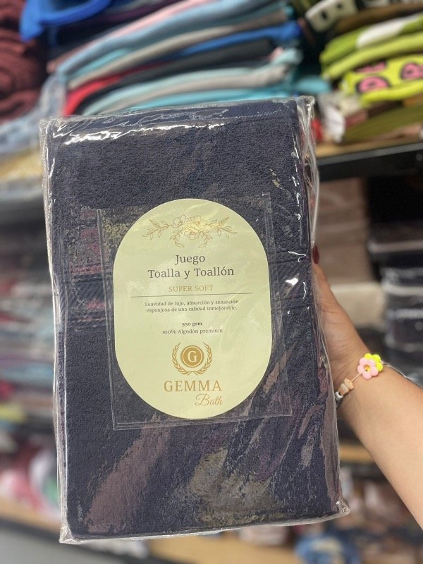 Producto - Juego de toalla y Toallon Gemma - 2