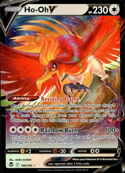 Producto - Ho-Oh V - 140/195 - Silver Tempest - Holo