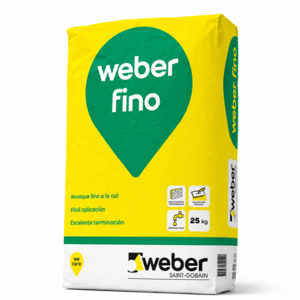 Producto - Revoque Fino Interior Weber 25 Kg