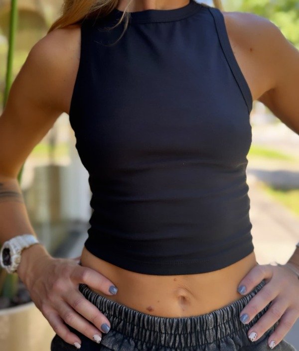 Producto - Musculosa algodón peinado