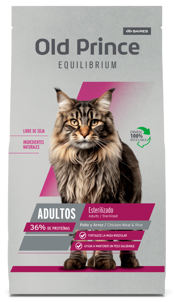 Producto - OLD PRINCE Equilibrium Gatos Esterilizados x 3 kg