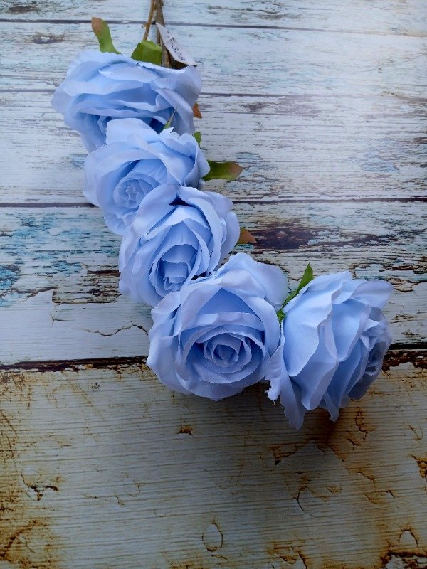 Producto - Ramo de 5  rosas celeste pastel