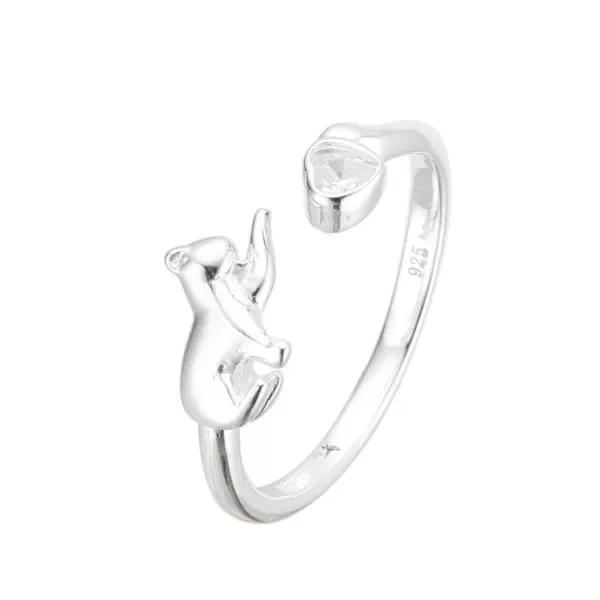 Producto - Anillo regulable Gatito cristal