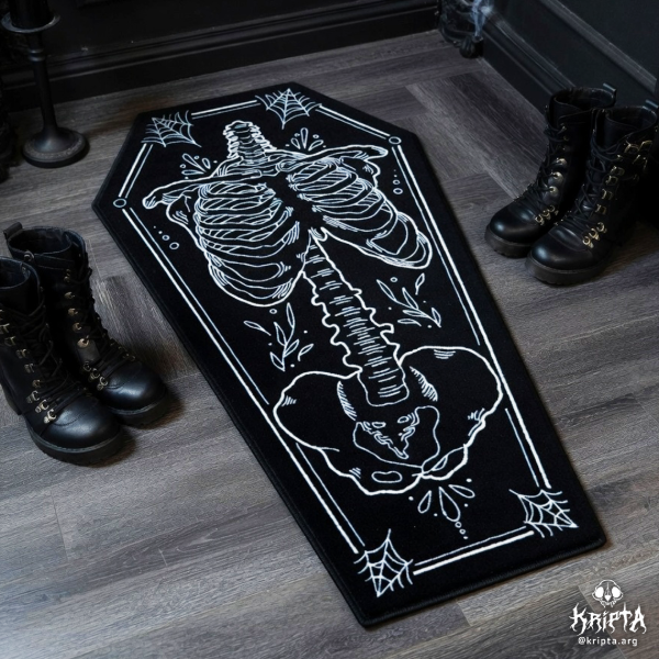 Producto - Alfombra ataúd esqueleto modelo 1