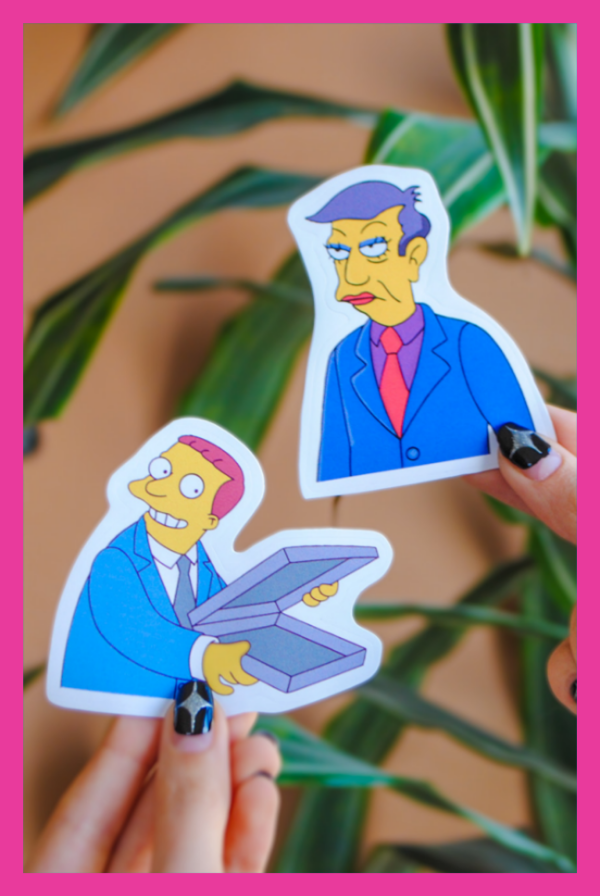 Producto - Stickers de vinilo blanco (unidad)