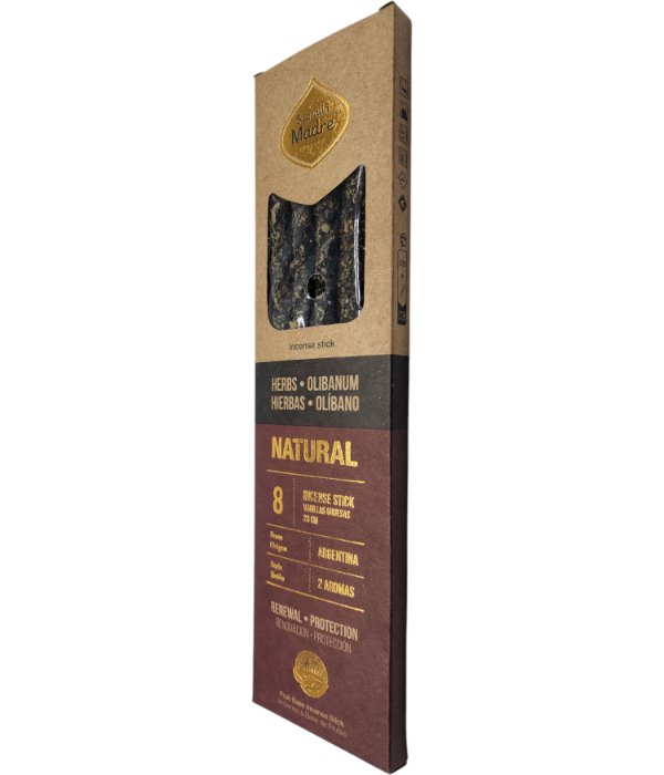 Producto - SAHUMERIOS SAGRADA MADRE NATURAL COMBINADO - 8 VARILLAS - HIERBAS Y OLÍBANO