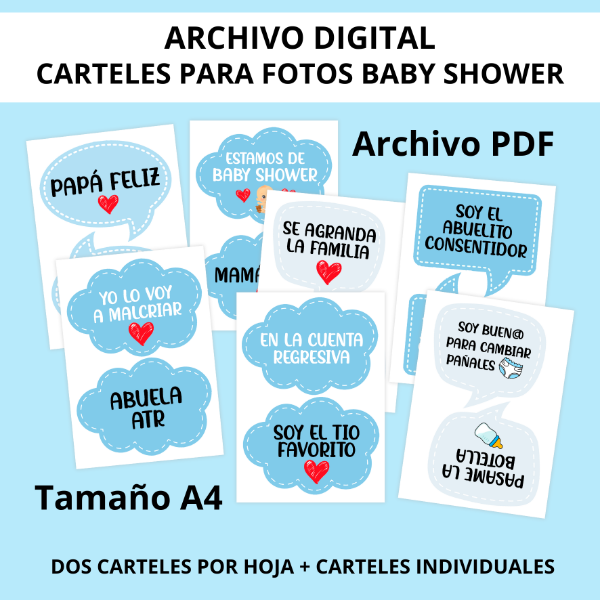 Producto - Imprimible Baby Shower Nene