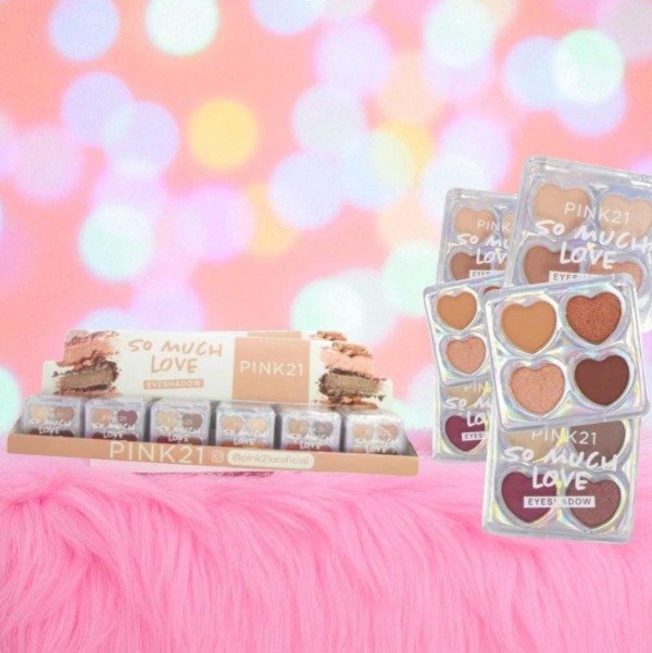 Producto - PALETA DE SOMBRA X4 TONOS SO MUCH LOVE - PINK 21