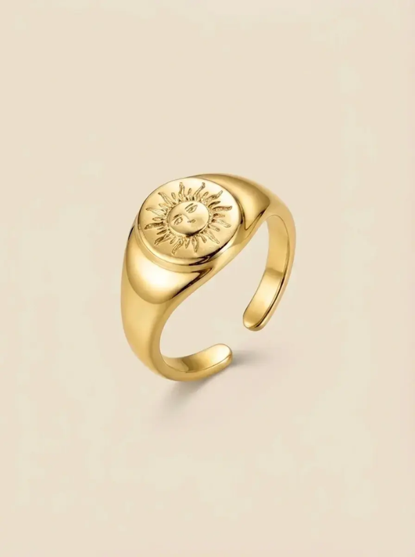 Producto - Anillo Sol Patrio Dorado
