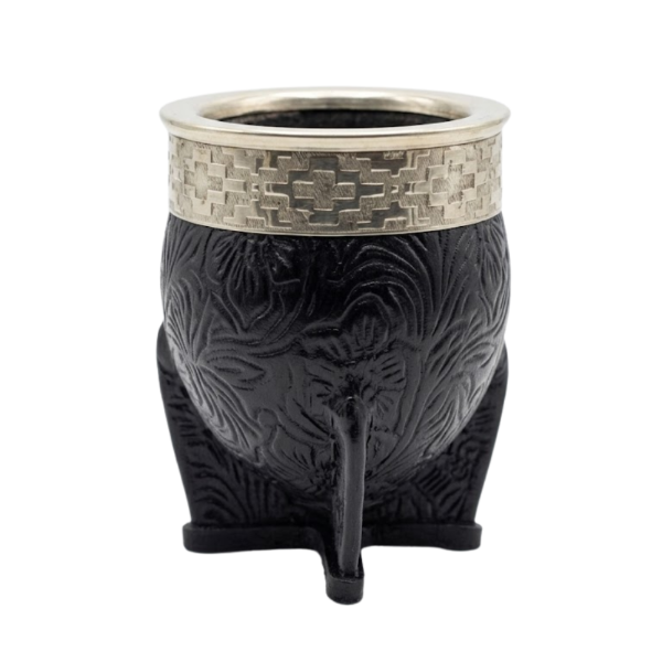 Producto - Imperial base alpaca y patas con guarda cuero negro repujado