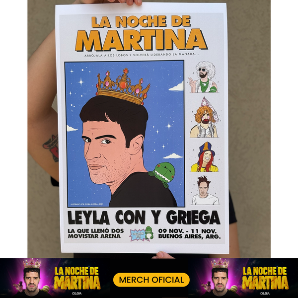 Producto - Póster "La noche de Martina" (Merch OFICIAL)
