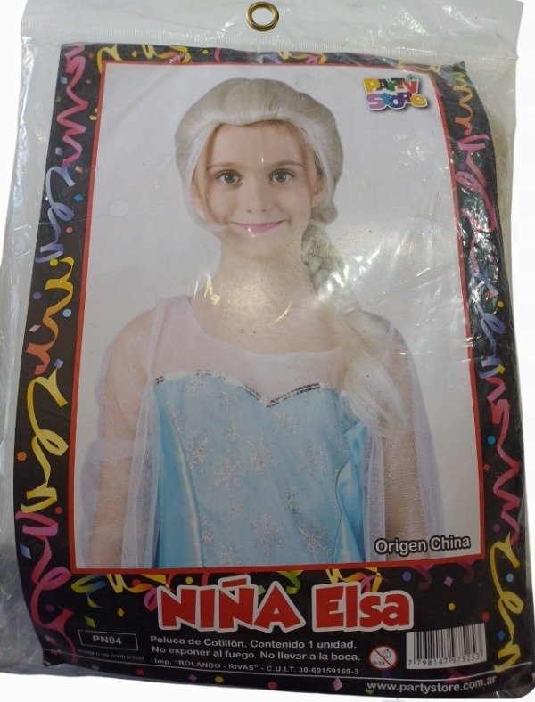 Producto - Peluca Elsa Infantil
