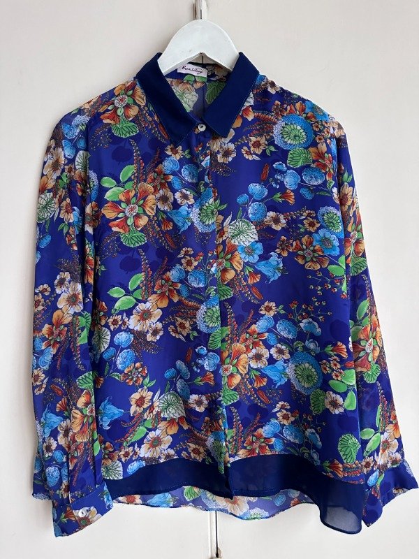 Producto - Camisa Crepe estampada Talle L - 0