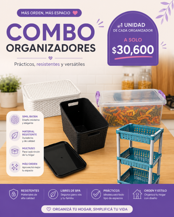 Producto - Combo organizadores x4