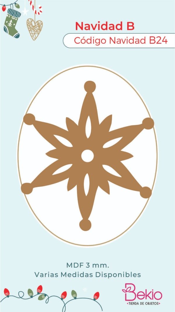 Producto - Copo de Nieve Navidad B24