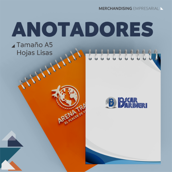 Producto - Anotadores A5 Hojas Lisas