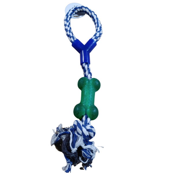 Producto - Soga Trenzada Con Hueso Mordillo Perros Juguete Anti Stress - 2