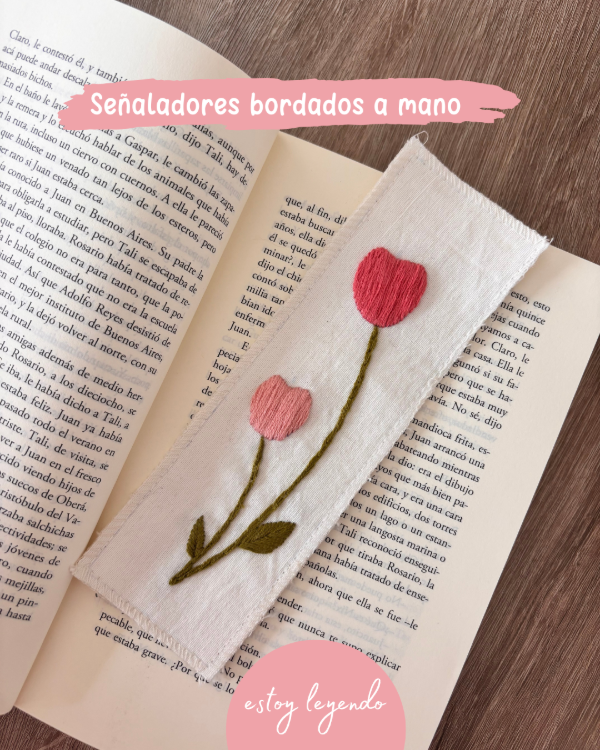 Producto - Señaladores florales bordados a mano