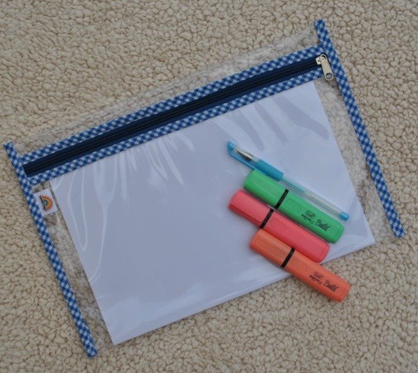 Producto - Sobre Cristal A4 Cuadrille Azul