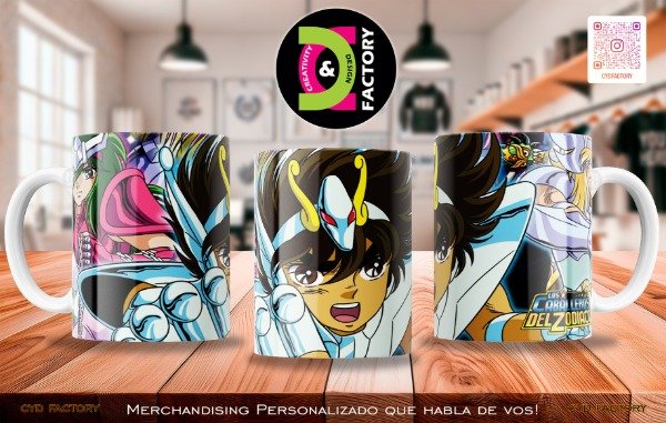 Producto - Taza - Anime - Caballeros del Zodiaco - TZ-RT-BL-11OZ-24-ANM-CDZ