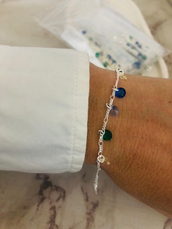 Producto - Pulse multicolores con cubic con extension Plata 925