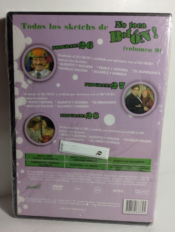Producto - No toca botón! - Alberto Olmedo - (Volumen 9) - DVD - 1
