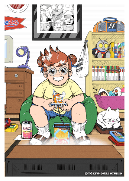 Producto - Print Poster Gamer Girl A5 Tokyo Dori Otorii Anime Store