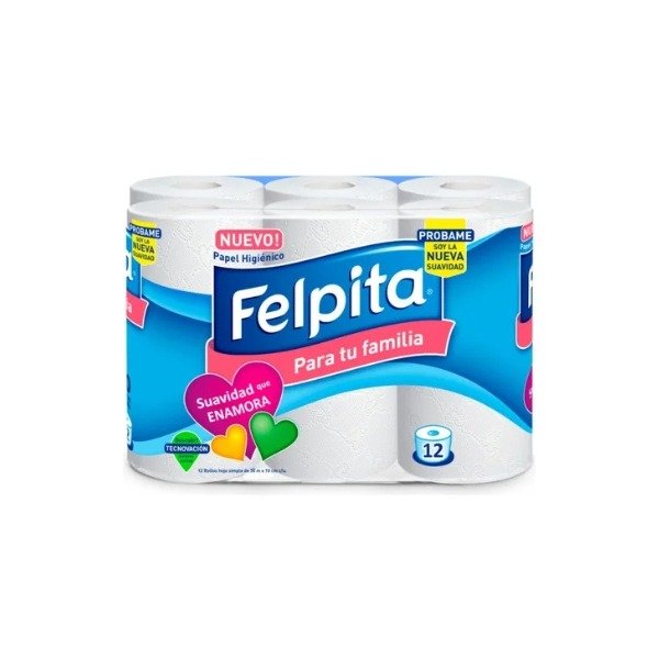 Producto - Papel Higiénico Felpita Hoja Simple 30mts. x 12u.