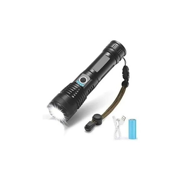 Producto - Linterna Táctica Militar Recargable Zoom Caza Camping P50