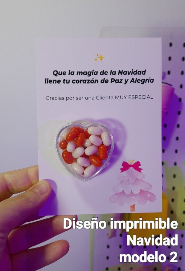 Producto - Tarjeta pdf imprimible Navidad modelo 2