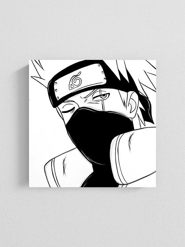 Producto - Cuadro Kakashi  - Naruto - (17x17cm)