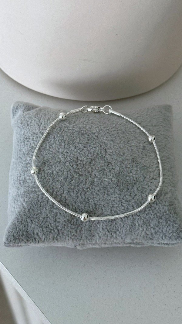 Producto - Pulsera cola rata bolit medianas int ACERO BLANCO