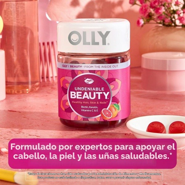 Producto - OLLY Undeniable Beauty Gomitas de belleza para el cabello, piel, uñas (60 un) - 1