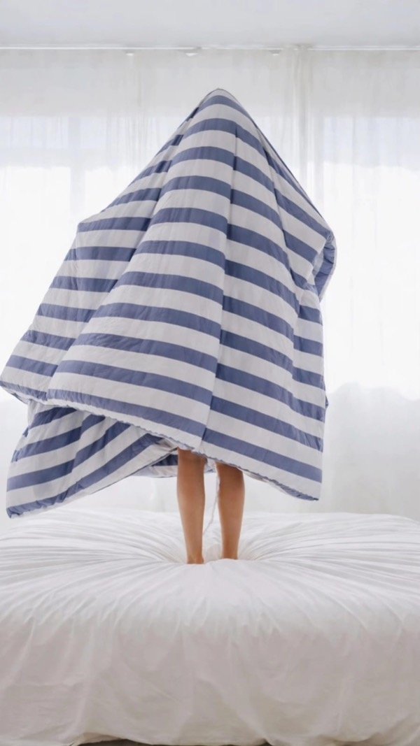 Producto - Edredon rayas Azul