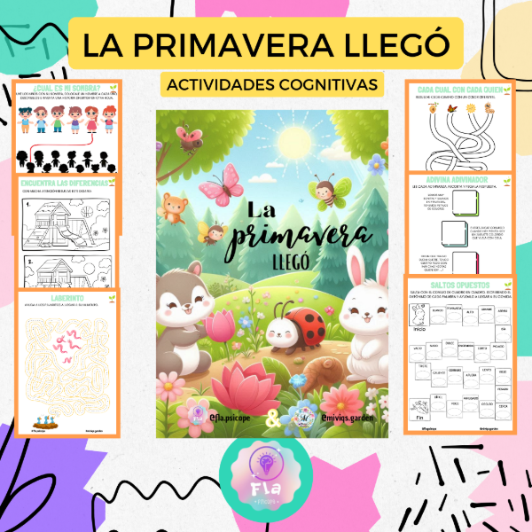 Producto - Cuadernillo cognitivo La primavera llegó