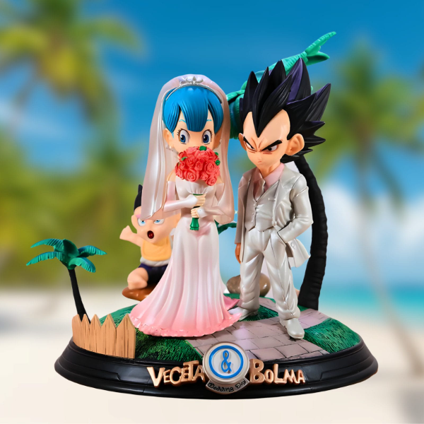 Producto - Diorama Vegeta y Bulma Casamiento - Dragon Ball (22cm)