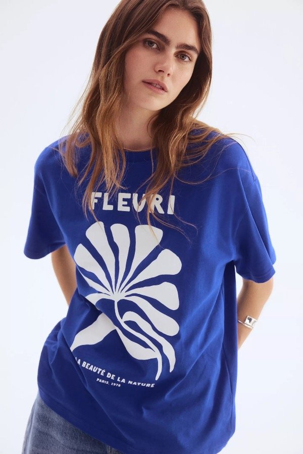 Producto - Remera Fleuri azul