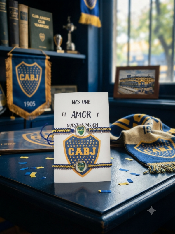 Producto - Pulseras boca juniors con dije - 0