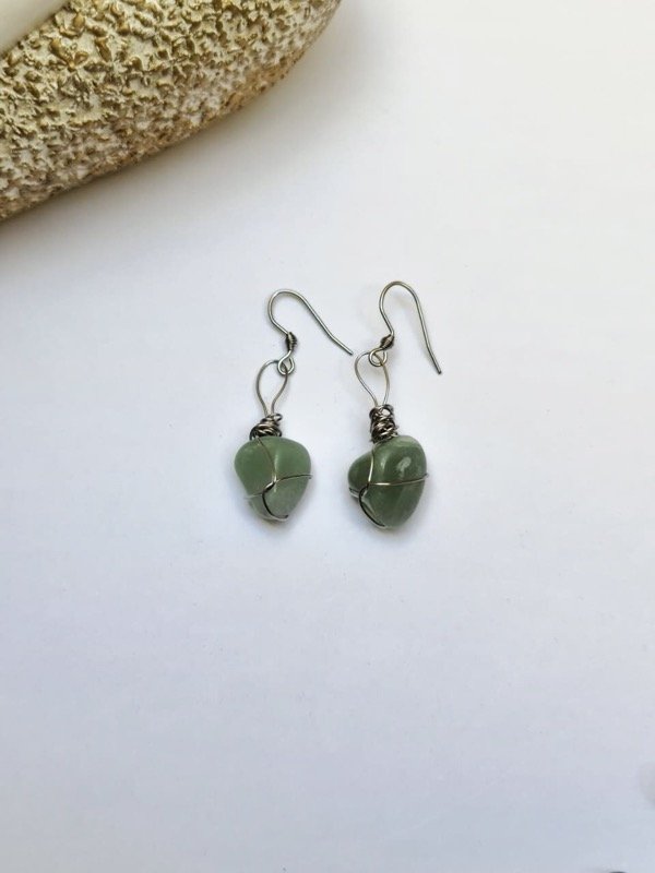 Producto - Aritos Cuarzo verde