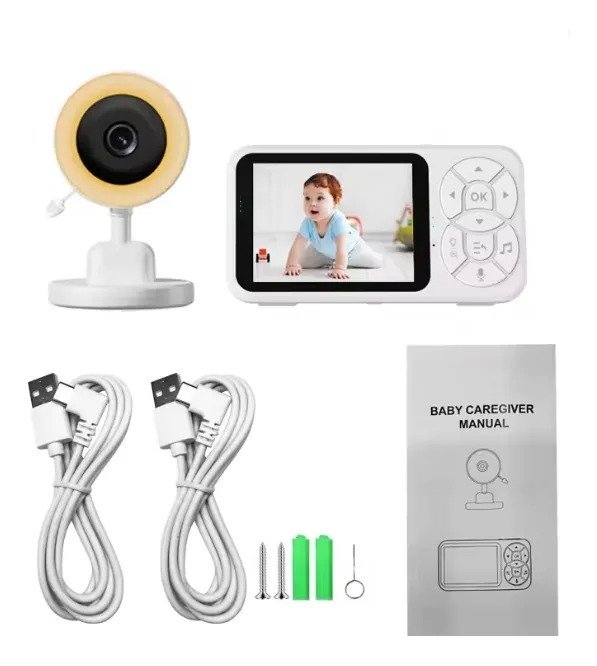 Producto - Monitor Para Bebes Cámara Audio Sensor Temperatura Jk-y9854 Blanco