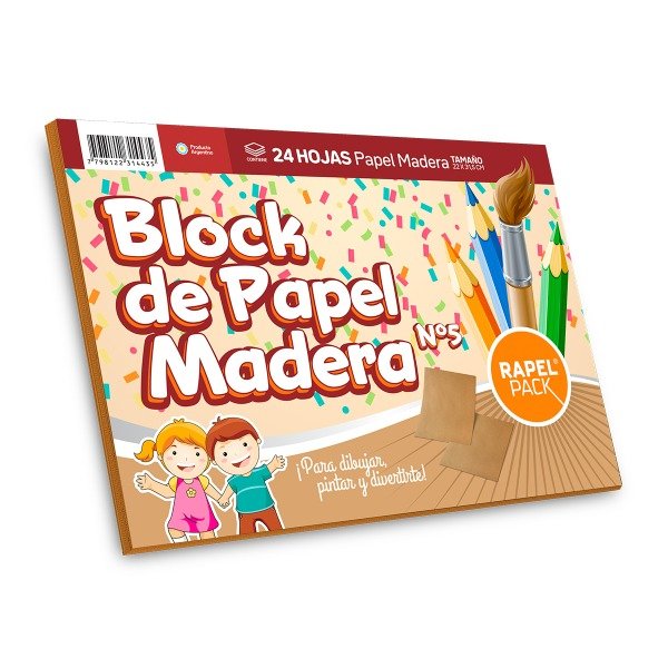 Producto - Block de dibujo n5 madera