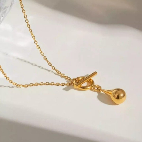 Producto - COLLAR CORBATERO BOTEGGA. ACERO DORADO
