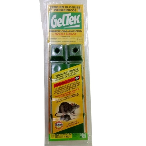 Producto - GEL TEK VENENO RATAS X10