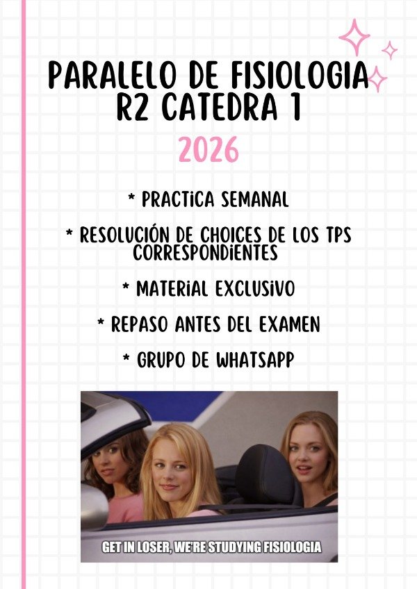 Producto - CURSO PARALELO FISIO R2 cátedra 1